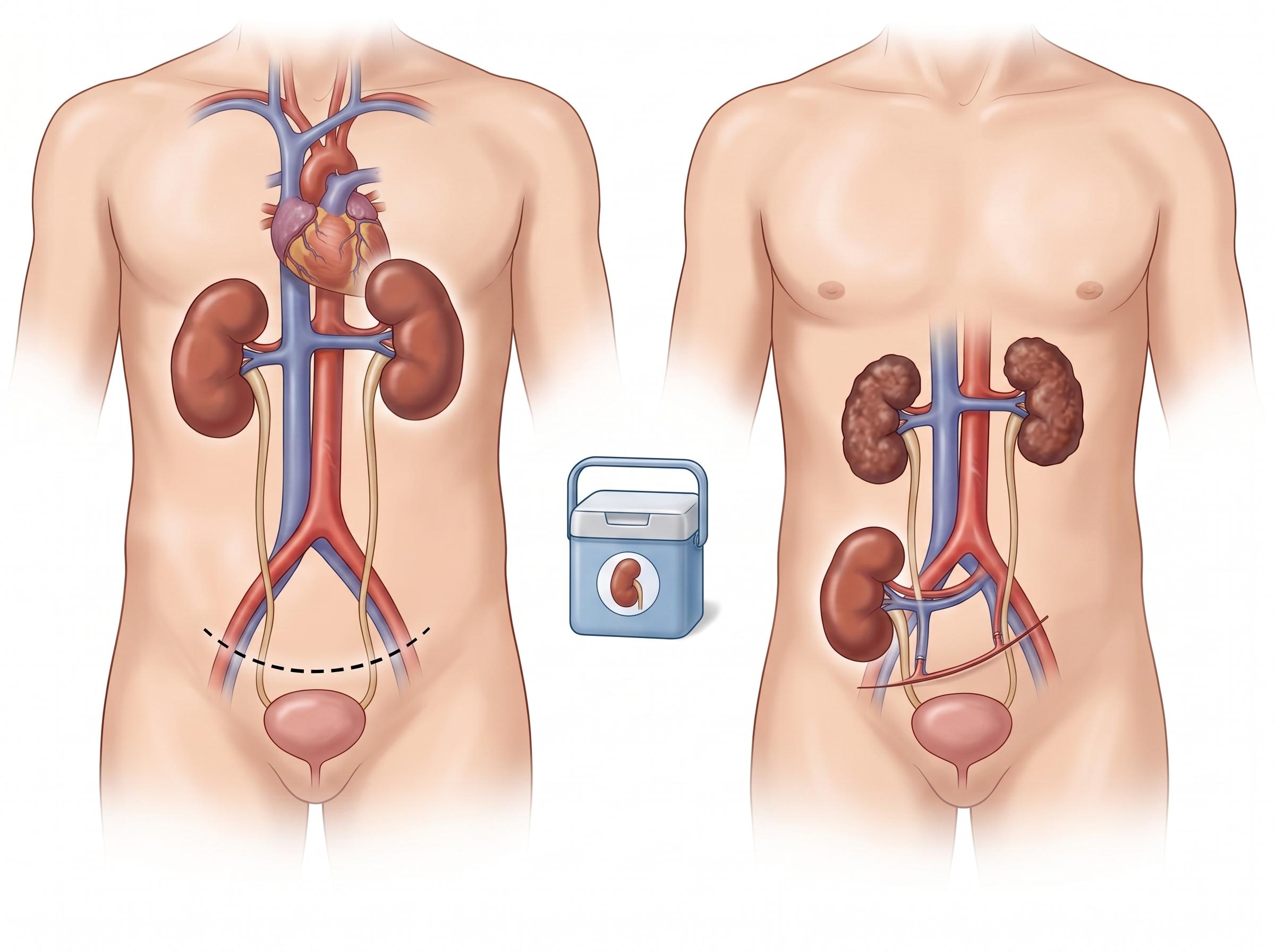 A surgical procedure in which a healthy kidney from a living or deceased donor is transplanted to replace a failed kidney and restore renal function