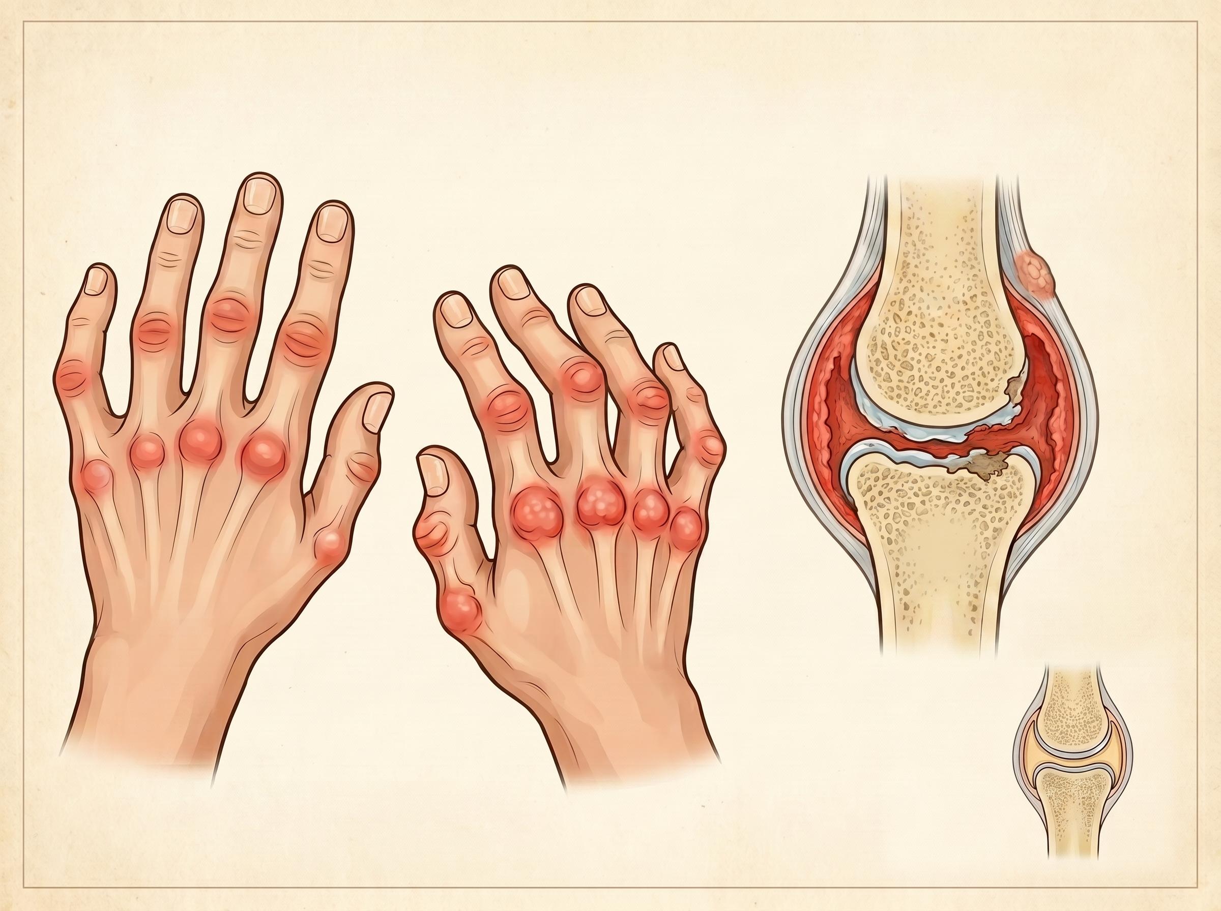 Rheumatoid Arthritis
Autoimmune disease causing severe joint inflammation