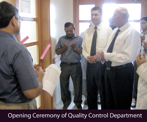 Opening Ceremony of Quality Control Department
