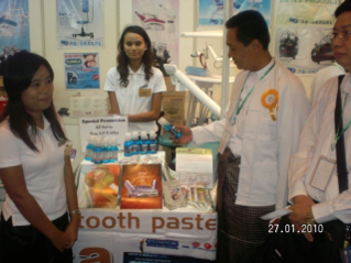 Platinum dental product exhibition display