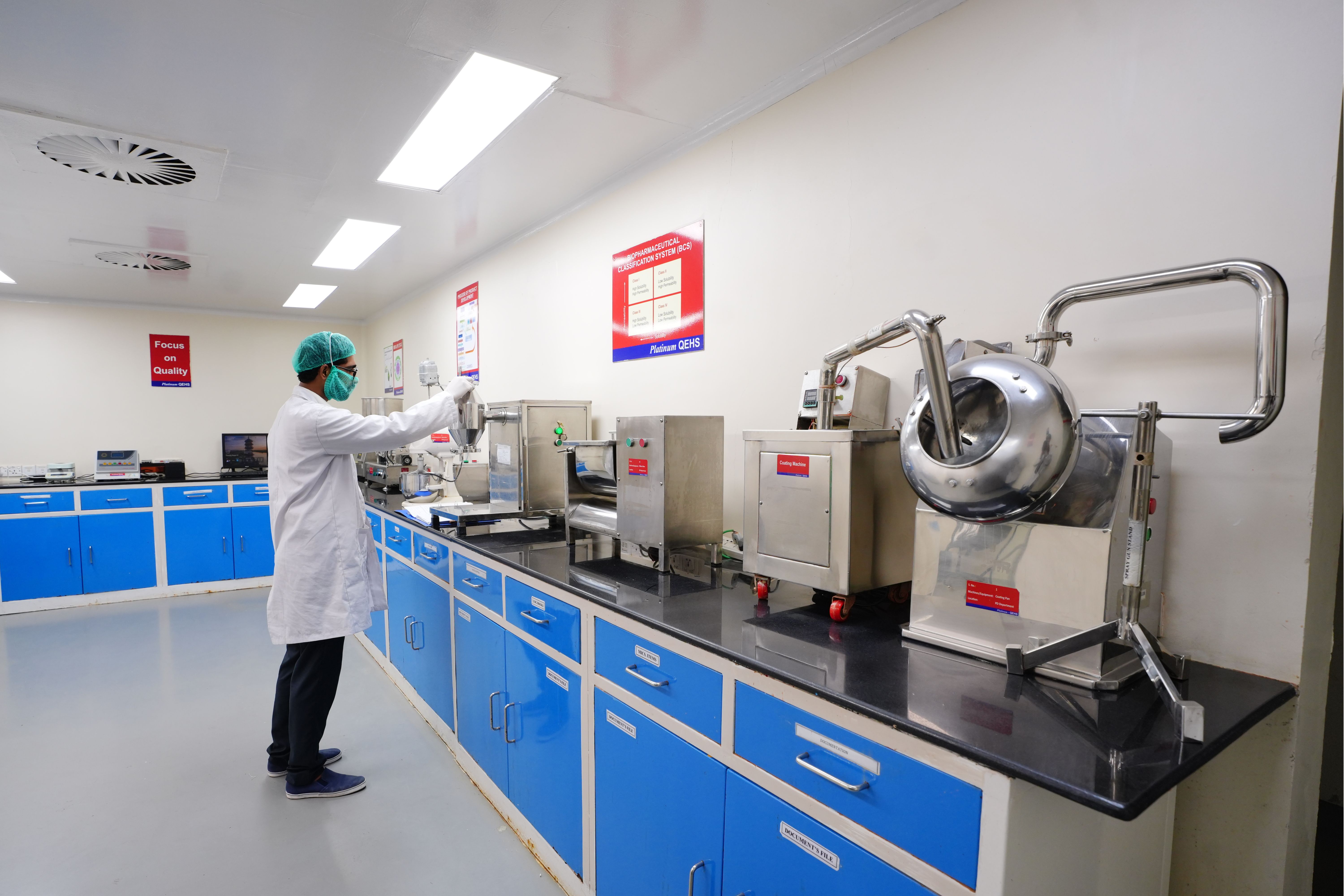 Quality scientist working in a Platinum laboratory